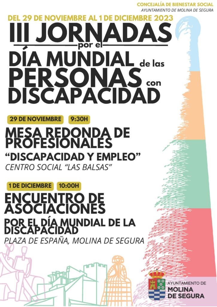 B. Social Molina III Jornadas Día Mundial de las Personas con Discapacidad 2023 Día 29 CARTEL